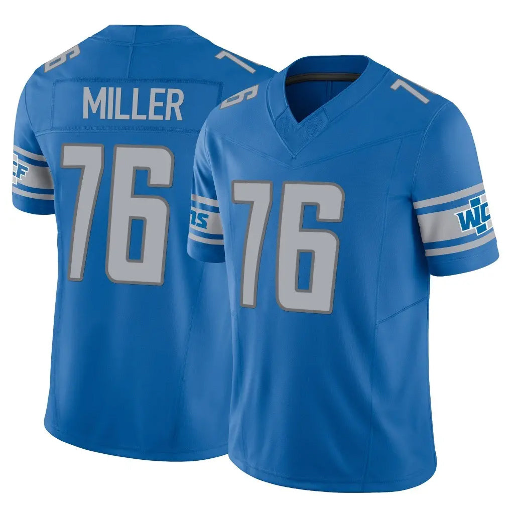 BIPIHUC D.Lions #76 Blake Miller Player Blue Vapor F.U.S.E. Limited Home Game Stitched Jerseys