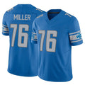 BIPIHUC D.Lions #76 Blake Miller Player Blue Vapor F.U.S.E. Limited Home Game Stitched Jerseys
