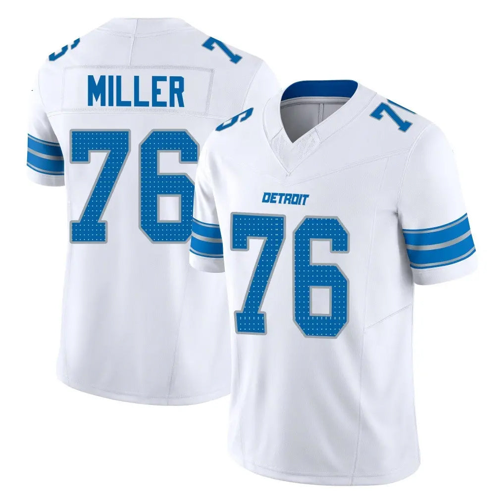 BIPIHUC D.Lions #76 Blake Miller Player White Limited Vapor F.U.S.E. Alternate Home Game Stitched Jerseys
