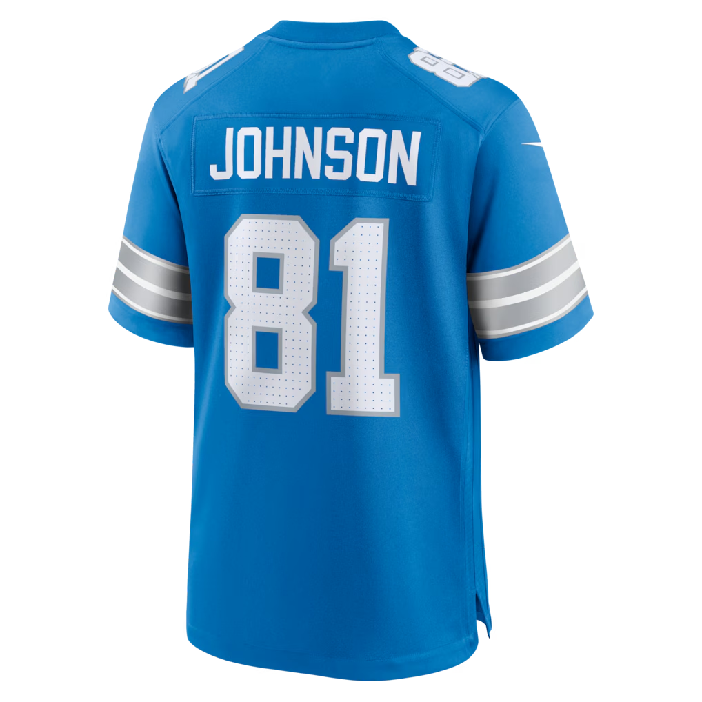 BIPIHUC D.Lions #81 Calvin Johnson Blue Team Retired Game Stitched Jerseys