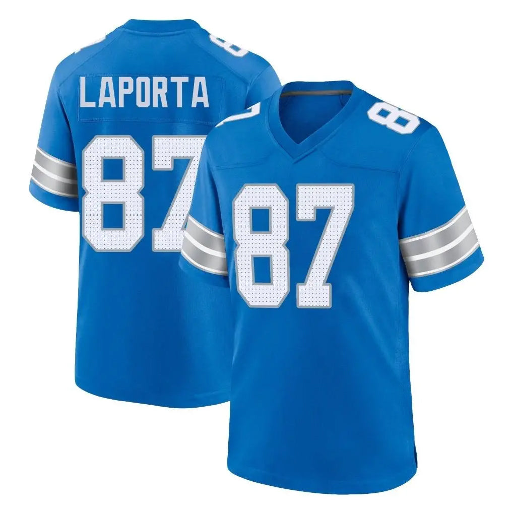 BIPIHUC D.Lions #87 Sam LaPorta Player Blue Alternate Home Game Stitched Jerseys