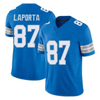 BIPIHUC D.Lions #87 Sam LaPorta Player Blue Limited Vapor F.U.S.E. Alternate Home Game Stitched Jerseys