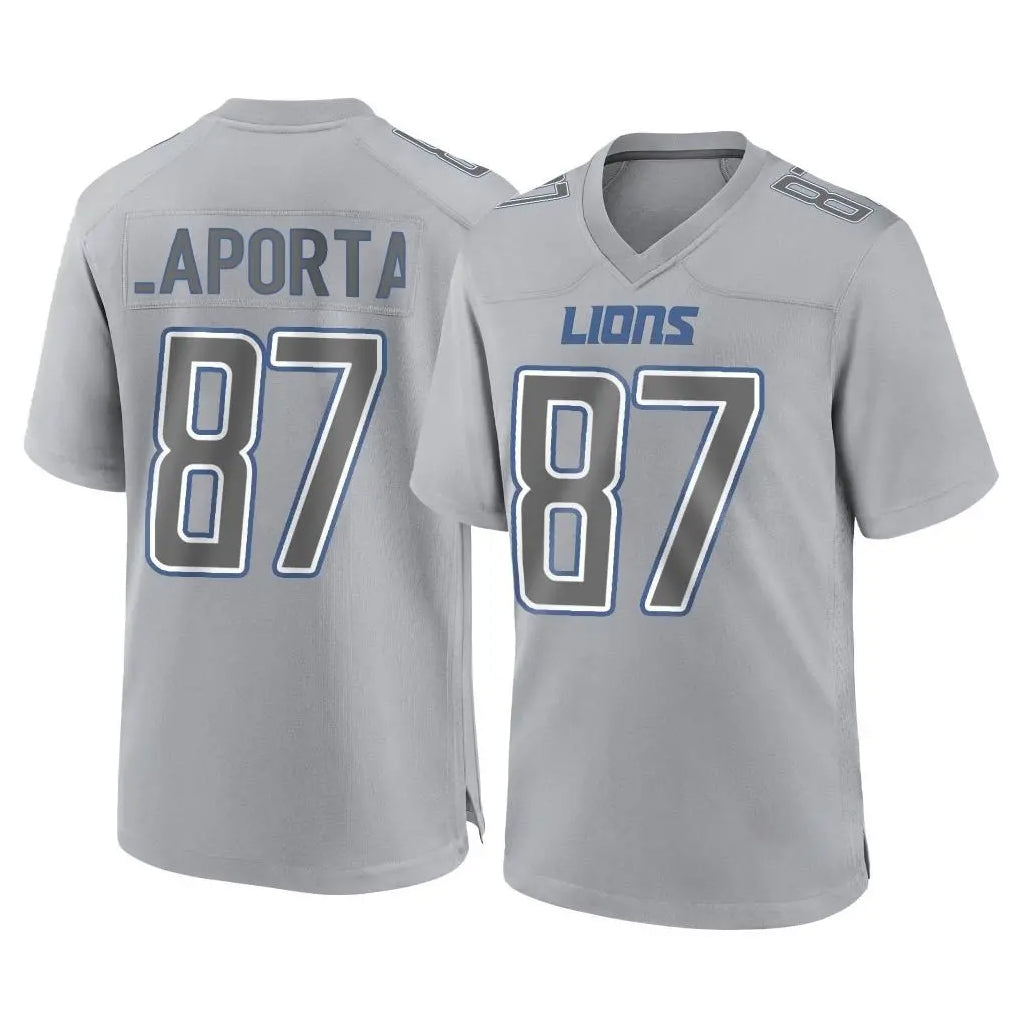 BIPIHUC D.Lions #87 Sam LaPorta Player Gray Atmosphere Fashion Home Game Stitched Jerseys