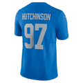 BIPIHUC D.Lions #97 Aidan Hutchinson Blue Vapor F.U.S.E. Alternate Limited Stitched Jerseys