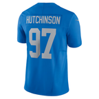 BIPIHUC D.Lions #97 Aidan Hutchinson Blue Vapor F.U.S.E. Alternate Limited Stitched Jerseys
