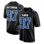 BIPIHUC D.Lions #97 Aidan Hutchinson Player Black Fashion Home Game Stitched Jerseys