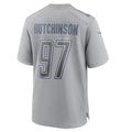 BIPIHUC D.Lions #97 Aidan Hutchinson Player Grey Atmosphere Fashion Stitched Jerseys