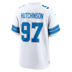 BIPIHUC D.Lions #97 Aidan Hutchinson White Game Stitched Jerseys