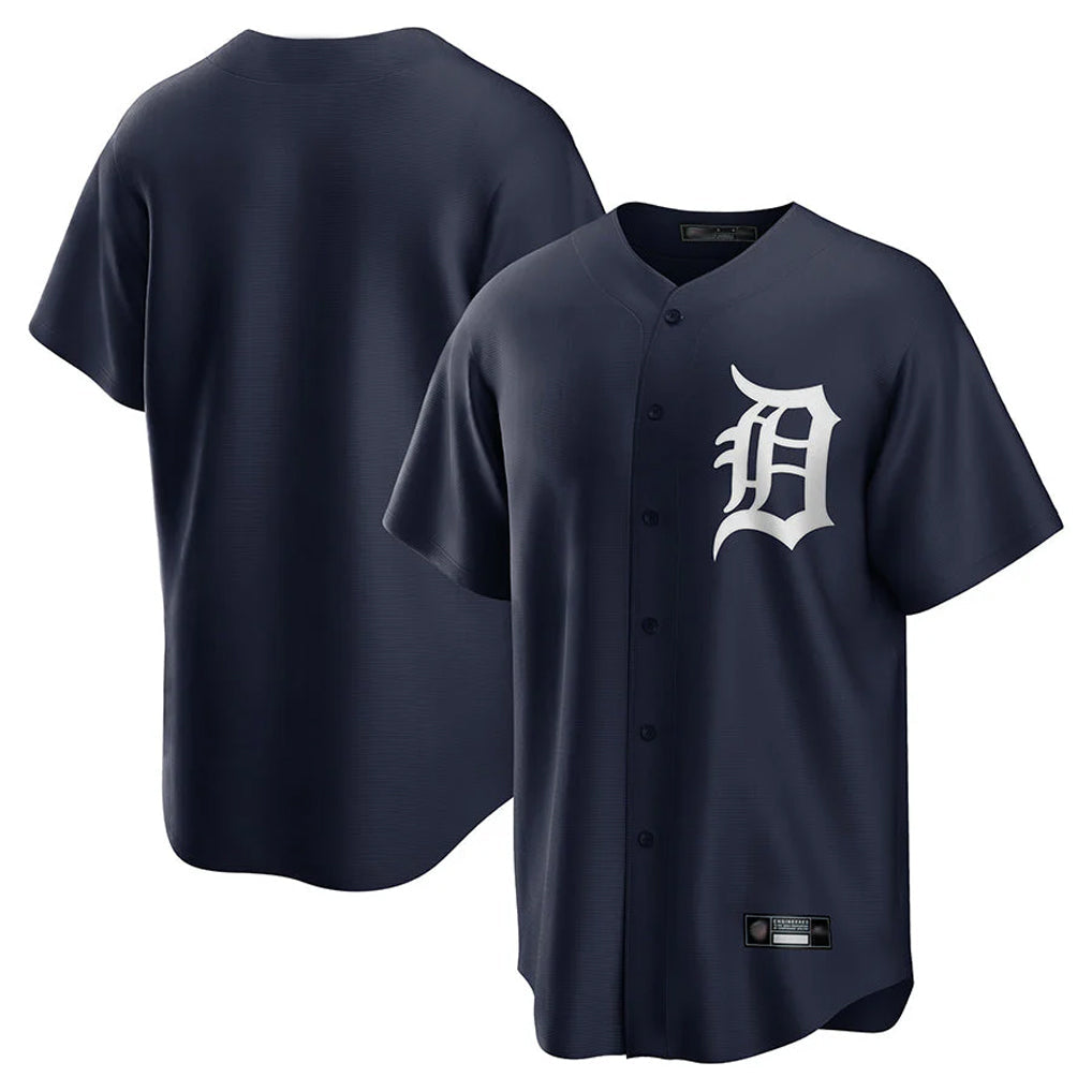 BIPIHUC D.Tigers Navy Game Home Blank Player Stitched Jerseys