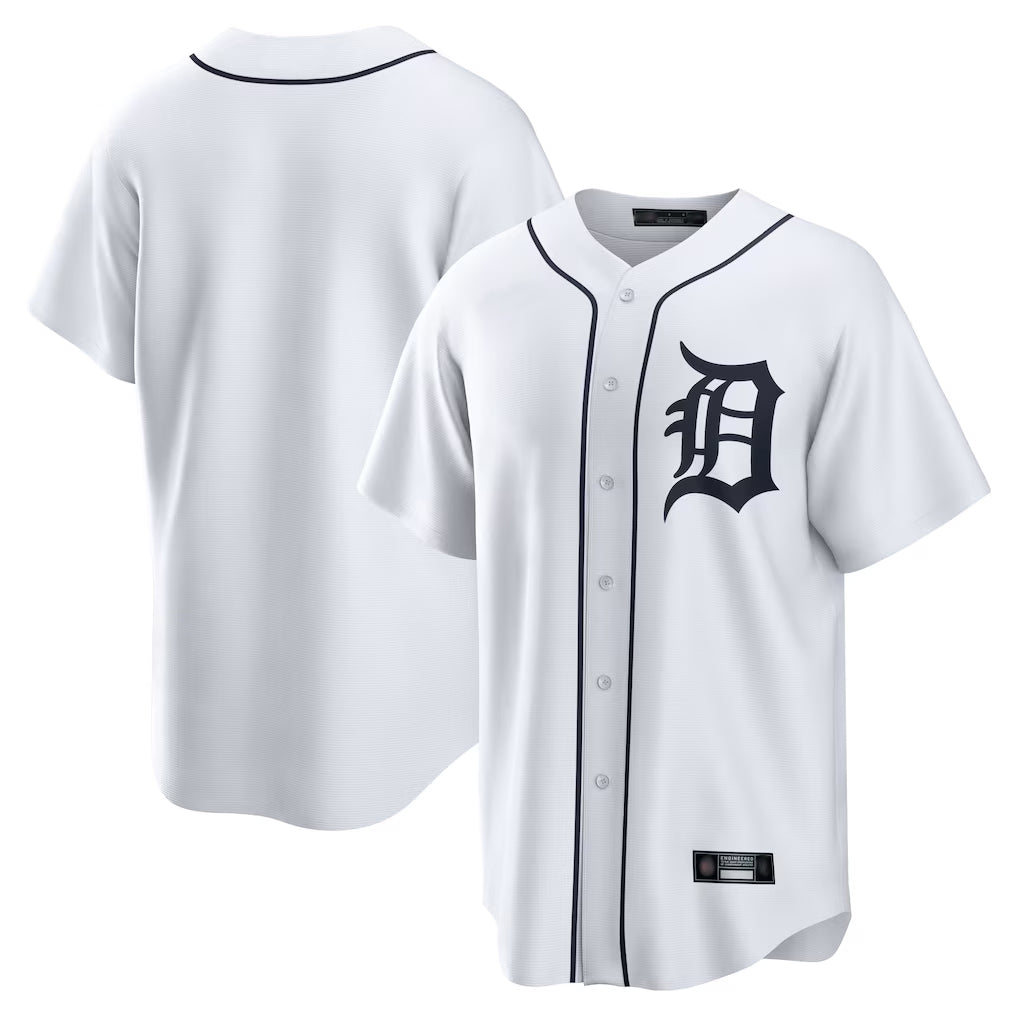 BIPIHUC D.Tigers White Home Game Blank Player Stitched Jerseys