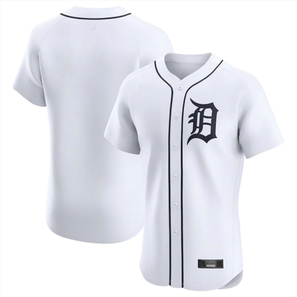 BIPIHUC D.Tigers White Limited Elite Home Blank Player Stitched Jerseys