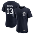BIPIHUC D.Tigers #13 Dillon Dingler Player Navy Limited Elite Home Stitched Jerseys