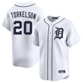 BIPIHUC D.Tigers #20 Spencer Torkelson Player White Home Limited Stitched Jerseys