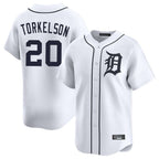 BIPIHUC D.Tigers #20 Spencer Torkelson Player White Home Limited Stitched Jerseys