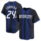 BIPIHUC D.Tigers #24 Miguel Cabrera Player Navy City Connect Home Limited Stitched Jerseys