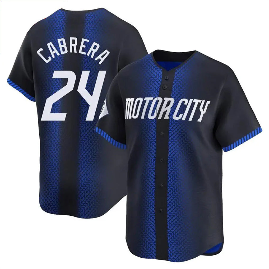 BIPIHUC D.Tigers #24 Miguel Cabrera Player Navy City Connect Home Limited Stitched Jerseys