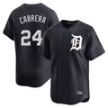 BIPIHUC D.Tigers #24 Miguel Cabrera Player Navy Home Limited Game Stitched Jerseys