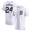 BIPIHUC D.Tigers #24 Miguel Cabrera Player White Limited Elite Home Stitched Jerseys