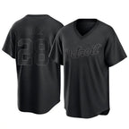 BIPIHUC D.Tigers #28 Javier B¡§¡éez Player Black T-shirt Home Game Stitched Jerseys