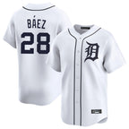 BIPIHUC D.Tigers #28 Javier B¡§¡éez Player White Home Limited Stitched Jerseys