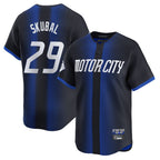 BIPIHUC D.Tigers #29 Tarik Skubal Player Navy City Connect Home Limited Stitched Jerseys