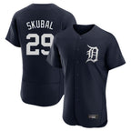 BIPIHUC D.Tigers #29 Tarik Skubal Player Navy Limited Elite Home Stitched Jerseys