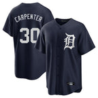 BIPIHUC D.Tigers #30 Kerry Carpenter Player Navy Game Home Stitched Jerseys