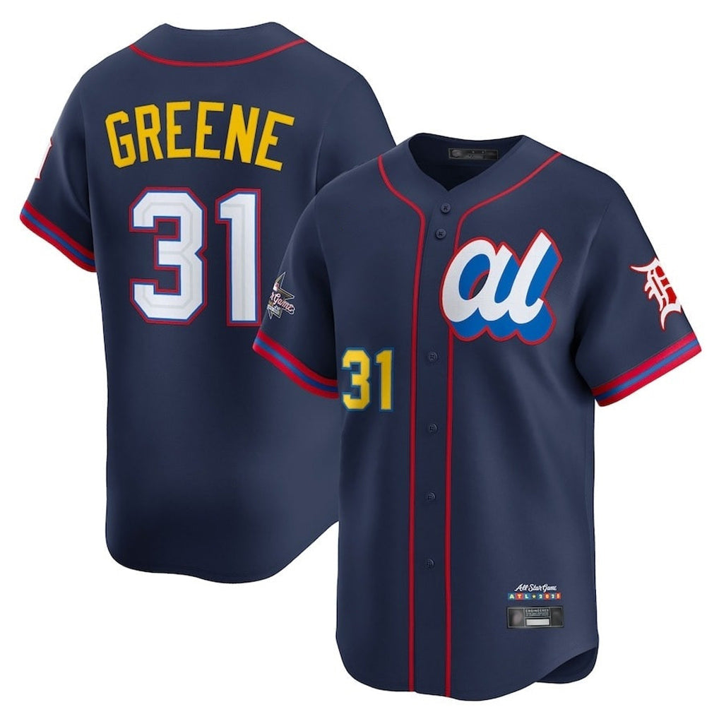BIPIHUC D.Tigers #31 Riley Greene Player Navy Limited American League All-Star Edition Stitched Jerseys