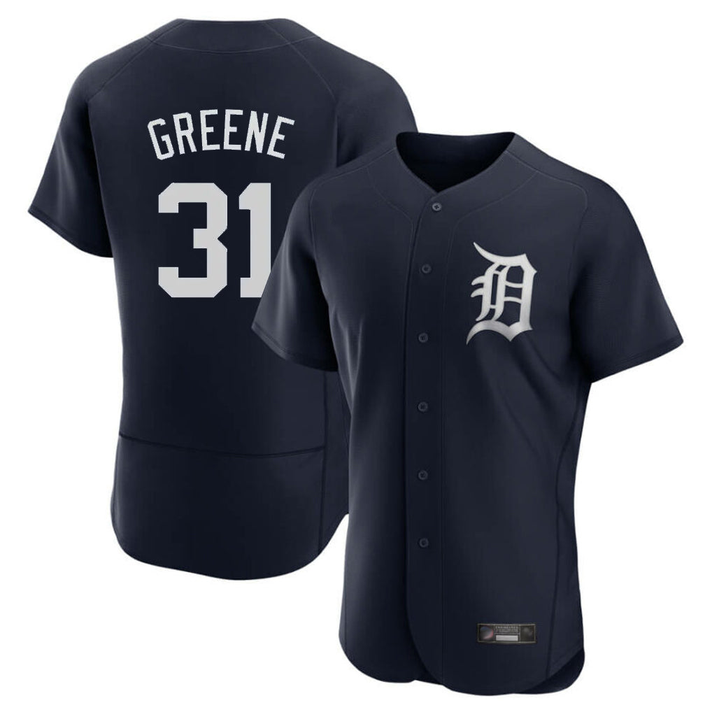 BIPIHUC D.Tigers #31 Riley Greene Player Navy Limited Elite Home Stitched Jerseys