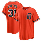 BIPIHUC D.Tigers #31 Riley Greene Player Orange Home Game Stitched Jerseys