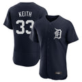 BIPIHUC D.Tigers #33 Colt Keith Player Navy Limited Elite Home Stitched Jerseys
