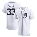 BIPIHUC D.Tigers #33 Colt Keith Player White Limited Elite Home Stitched Jerseys