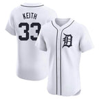 BIPIHUC D.Tigers #33 Colt Keith Player White Limited Elite Home Stitched Jerseys