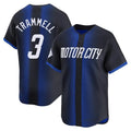 BIPIHUC D.Tigers #3 Alan Trammell Player Navy City Connect Home Limited Stitched Jerseys