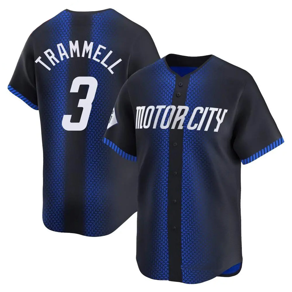 BIPIHUC D.Tigers #3 Alan Trammell Player Navy City Connect Home Limited Stitched Jerseys