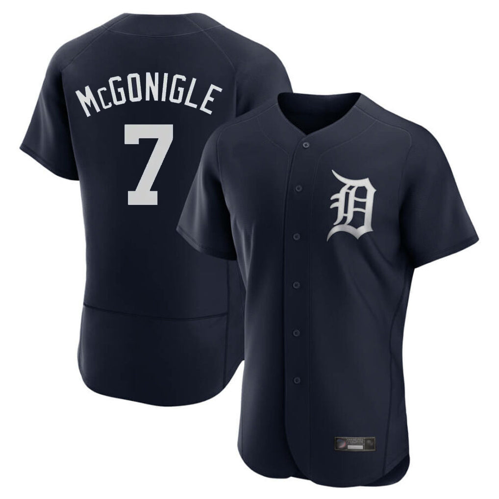 BIPIHUC D.Tigers #7 Kevin McGonigle Player Navy Limited Elite Home Stitched Jerseys