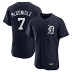 BIPIHUC D.Tigers #7 Kevin McGonigle Player Navy Limited Elite Home Stitched Jerseys