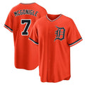 BIPIHUC D.Tigers #7 Kevin McGonigle Player Orange Home Game Stitched Jerseys