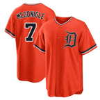 BIPIHUC D.Tigers #7 Kevin McGonigle Player Orange Home Game Stitched Jerseys