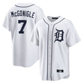 BIPIHUC D.Tigers #7 Kevin McGonigle Player White Home Game Stitched Jerseys