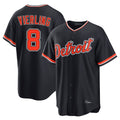 BIPIHUC D.Tigers #8 Matt Vierling Player Navy Home Game Stitched Jerseys