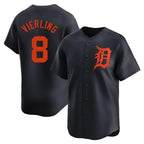 BIPIHUC D.Tigers #8 Matt Vierling Player Navy Home Limited Stitched Jerseys