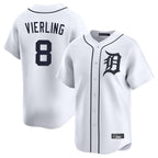 BIPIHUC D.Tigers #8 Matt Vierling Player White Home Limited Stitched Jerseys