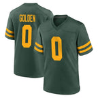 BIPIHUC GB.Packers #0 Matthew Golden Player Green Alternate Home Game Stitched Jerseys
