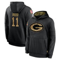 BIPIHUC GB.Packers #11 Jayden Reed Player Black Salute to Service Hoodies Limited Game Stitched Jerseys