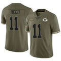 BIPIHUC GB.Packers #11 Jayden Reed Player Olive Salute To Service Limited Stitched Jerseys