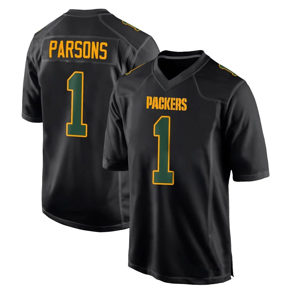 BIPIHUC GB.Packers #1 Micah Parsons Player Black Fashion Home Game Stitched Jerseys
