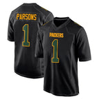 BIPIHUC GB.Packers #1 Micah Parsons Player Black Fashion Home Game Stitched Jerseys