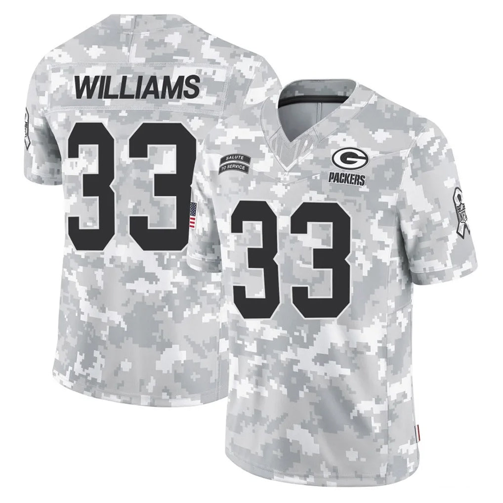 BIPIHUC GB.Packers #33 Evan Williams Player Arctic Camo Salute To Service Limited Stitched Jerseys