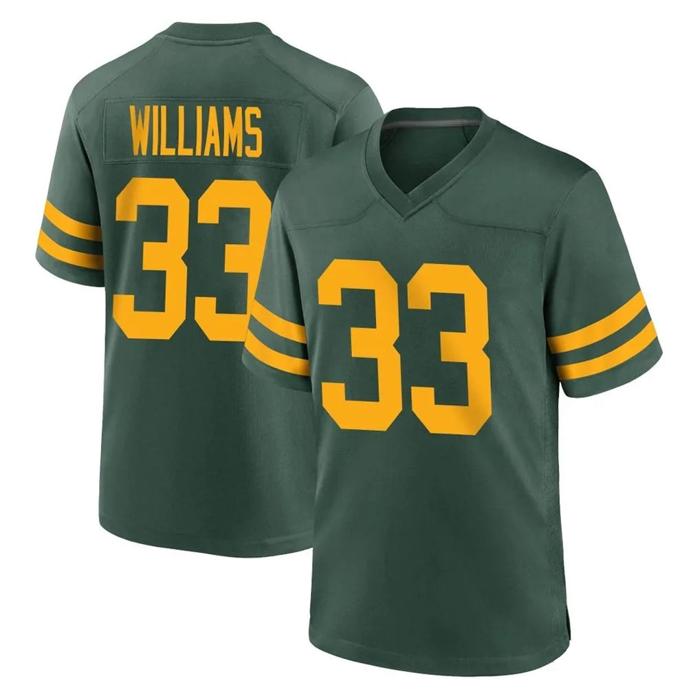 BIPIHUC GB.Packers #33 Evan Williams Player Green Alternate Home Game Stitched Jerseys